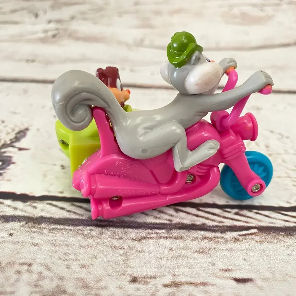 WARNER BROS Animaniacs Slappy Skippy Squirrel Motorcycle Vintage 1993 Toy
